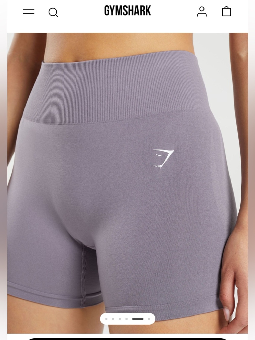 Gymshark Purple Gray Gym everyday seamless Shorts S